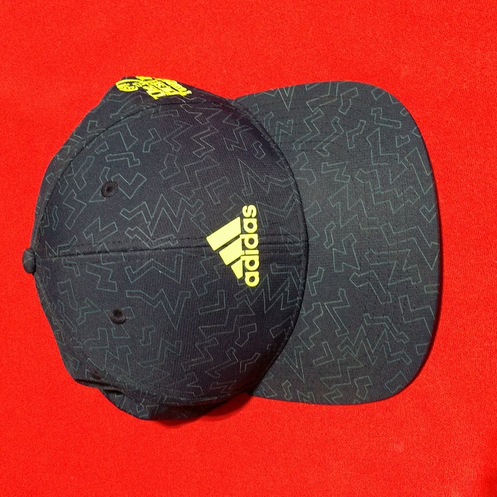 Adidas Hat One Size Fits Most Blue and Yellow